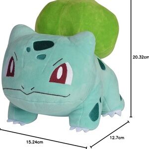 Pokemon Bulbasaur Plush - Green and Red